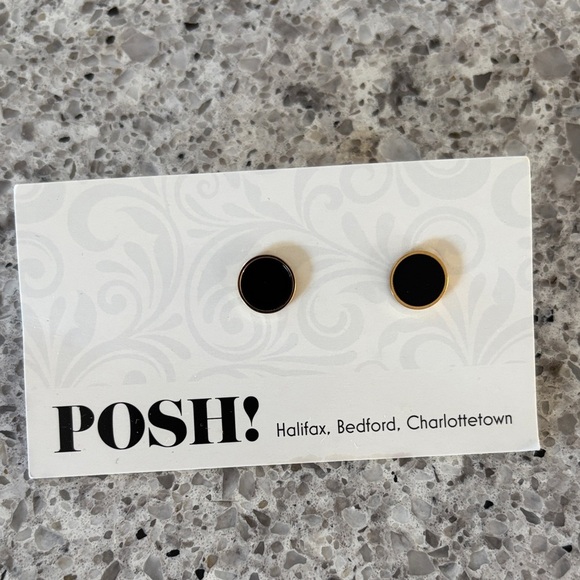 Posh Jewelry - Posh Black and Gold Earrings